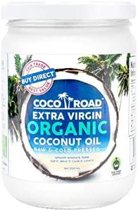 Coco Road Organic & Fair Trade Virgin Coconut Oil (500ml) (500ml Glass Jar)