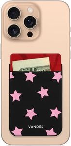 VANDEL Pocket – Stick-On Fabric Phone Wallet Stick On for Women, Cute Credit Card Holder for Phone Case, Stick On Back of Phone Fabric Sleeve for iPhone Pocket