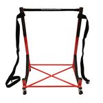 Hardtop Stand Storage Cart (Red) with Securing Strap, Top Bar Cover and Extra-large Generic Dust Cover compatible with the Thunderbird, Mercedes, 3 Series and Allante Hard Tops
