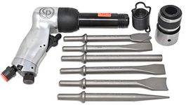 Buyer$ Lair Kit - Chicago Pneumatic CP714 Heavy Duty Air Hammer & 8940158924 Quick Change Retainer & CA155807 6 pc Chisel Set (9 pc Bundle)