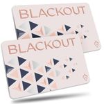 AKIELO Blackout Ultra Thin RFID Blocking Card (2 x Pack) – Anti Theft Blocker for Contactless Card Protection – The Ultimate Bank RFID Card Protector for Your Wallet or Purse (Blush Edition - 2 Pack)