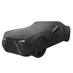 X AUTOHAUX for Dodge Challenger 2008-2023 Car Cover with Zipper Black