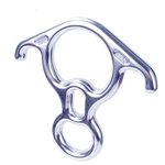 35KN Terminal Rescue Figure 8 Descender with Bent-ear Rappelling Gear Belaying Device For Outdoor Rock Climbing Aerial Silks Yoga Swings Hammock