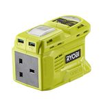 Ryobi RY18BI150B 18V ONE+ Cordless Gen 2 Battery Inverter (Bare Tool), Green