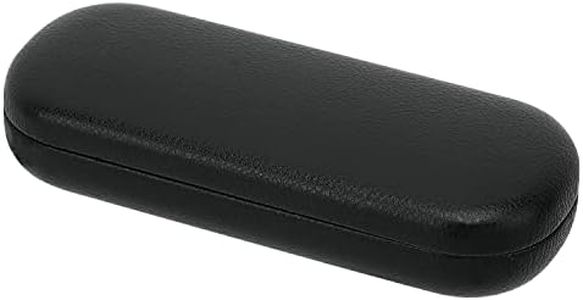 MoKo Hard Glasses Case, Hard Shell Sunglasses Case Anti-Scratch Eyeglasses Bag Portable Eyeglasses Holder Box Eyeglass Case for Women Men, Black
