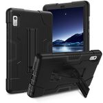 DUEDUE Case for Lenovo Tab M9 2023, Kickstand Heavy Duty Hard PC Cover Shockproof Full Body Protective Tablet Case for Lenovo Tab M9 9.0 Inch 2023(TB-310FU), Black