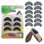 UNIKSTEP 6 Pairs Shoe Heel Plate Tap, Shoe Heel Side Worn Repair Rubber Patch, Replacement Kit