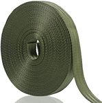 Tenn Well Tree Support Strap, 65 Feet x 1 inch Tree Straps for Staking, Nylon Tree Tie Rope for Plant Support, Straightening (2200 Lbs Strength, Green)