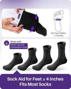 Kekoy Sock Aid – White Easy Pull-On Dressing Tool