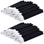 200 PCS Lip Brushes Lip Wand Makeup Lipstick Brush (Black)