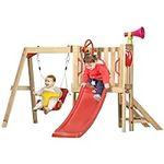 Outsunny 4 in 1 Wooden Swing Set Ou