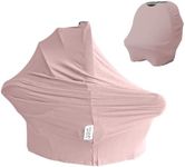 MOZAH Baby Multi-Use Cover: 9-in-1 Car Seat Covers Canopy Cover, Breathable Breastfeeding Cover, Stroller Cover & More, Boys & Girls Shower Gifts