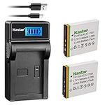 Kastar Battery (X2) & LCD Slim USB Charger for Kodak KLIC-7001 and Kodak EasyShare M320, M340, M341, M753 Zoom, M763, M853 Zoom, M863, M893 is, M1063, M1073 is, V550, V570, V610, V705, V750 Cameras