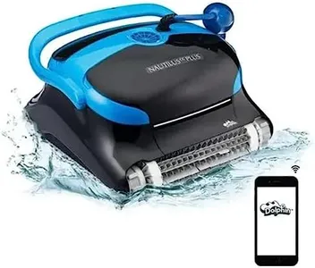 Dolphin Automatic Robotic Pool Vacuum Cleaner, Wall Climbing Scrubber Brush, Smart Navigation, Ideal for In-Ground Pools up to 50 FT in Length - Nautilus CC Plus Wi-Fi