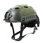 PJ Tactical Paintball Airsoft Helmet Fast Military Helmet with NVG Bracket and Side Guide Rail