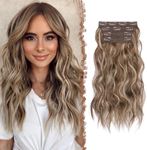 FESHFEN Clip in Hair Extensions 4PC