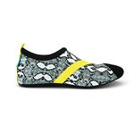 FitKicks Original Women's Foldable Active Lifestyle Minimalist Footwear Barefoot Yoga Sporty Water Shoes - Venom, Medium