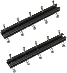 EDSRDPLT 3002 4" 8" 12" and 16" Light/Medium Duty Polymer Kayak Mount Track Compatible with 1/2" Wide Kayak Track Screw