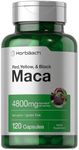 Horbäach Maca Root Capsules | 120 Pills | High Potency Extract for Men and Women | Non-GMO and Gluten Free Formula