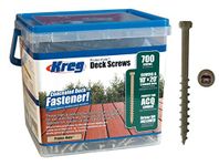 Kreg SDK-C2W-700 Protec Kote Deck Screws 2-Inch, 8 Coarse Thread, Compact Head (700 Count)