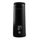 Baby Brezza SuperFast Portable Baby Bottle Warmer – 3x Faster - Travel Breastmilk Warmer and Formula Warmer - Safe, Even Heating - Up to 9oz - No Adapters, Black