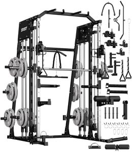 GarveeLife Smith Machine, Workout Equipment (Black)