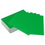 PATIKIL 100 Pack Metal Business Cards Blank, 0.21mm Thick 3.4x2.1 Inch Aluminum Laser Engrave Printable Name Card for Custom DIY, Green