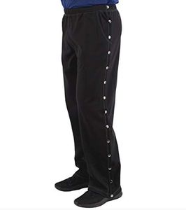 Renova Medical WEAR Post Surgery Tearaway Pants - Men's - Women's - Unisex Sizing Black