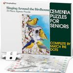 Keeping Busy Dementia Puzzles for Seniors Birdhouse 35 Piece Alzheimer Puzzle for Seniors with Dementia Color Coded with Templates - Puzzles for Dementia Patients - Easy Puzzles for Dementia Seniors