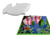 EURO TINS Fish Shaped Cake Pan Birthday Novelty Baking Cake Tin 15" x 7" - 2" deep