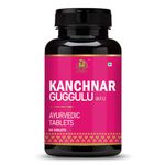 Healthy Nutrition - Just for the Health of it Thyroid Supplement Kanchnar Guggulu | Manage Weight | Hormonal Balance For Women-60 Veg Tablet