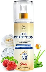 TNW-THE NATURAL WASH Sunscreen Spray | Face & Body Sunscreen for Men & Women | SPF 50 with Niacinamide & White Rose Extract | For Sun Protection Against UVA/UVB | With SPF 50 & PA+++