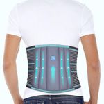 Q DEVICES Lumbo Sacral Belt, Relieve Lower Back Pain & Improve Posture, Adjustable Back Brace, Unisex (Standard, M)