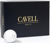 Cavell Golf X | 12 Golf Balls | High-Performance 4-Piece Cast Urethane Tour Ball | Golf Gifts and Golf Accessories