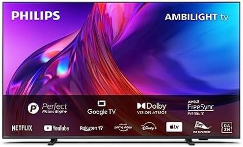 Philips Ambilight PUS8508 Téléviseur LED Smart 4K 126 cm (50 Pouces) | UHD & HDR10+ | 60Hz | Moteur P5 Perfect Picture | Dolby Atmos | Enceintes 20W | Compatible avec l'Assistant Google & Alexa