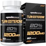 Turkesterone Supplement 1200mg Ajuga Turkestanica Extract - High Strength, Standardized to 20% Turkesterone, Muscle Growth & Strength - Vegan, Free from Soy, Additives