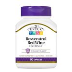 21st Century Resveratrol Red Wine Extract Capsules 90-Count