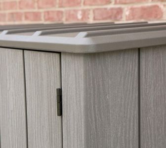 Lifetime Vertical Storage Shed, 53 Cu Ft – Brown Roof, 74x142x174 cm