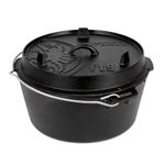 Petromax ft9-Dutch Oven - Black - Flat Base