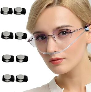 8PCS Oxygen Tube Holder for Glasses，Oxygen Nasal Cannula Clips for Ear Protection，Elastic and Retractable Oxygen Tube Clips for Glasses，Nasal Cannula Holder
