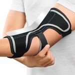 FORTEMOTUS Elbow Brace for Cubital Tunnel Syndrome, Elbow Support Splint for Tendonitis, Prevent Elbow Excessive Bending, Arm Extension Protect, Fit Left & Right Arm Men & Women