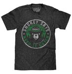 Tee Luv Men's Faded Smokey Bear T-Shirt - Smokey Says Keep It Green Shirt, Onyx Snow Heather, S