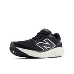 New Balance womens Fresh Foam X 880 V14 Running Shoe, Black/Sea Salt/Silver Metallic, 7.5