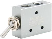 Baomain Pneumatic Toggle Knob Switch Valve Hl-2501-V Pt1/8 Inch 5 Position 2 Way