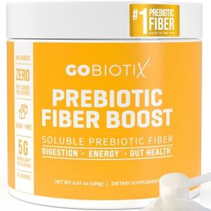 GOBIOTIX Fiber Supplement - Prebiotic Soluble Fiber Powder, Supports Gut Health and Digestive Regularity - Gummies Alternative - Gluten & Sugar Free, Keto, Vegan - 1 Scoop Daily, 35 Servings (1 Pack)