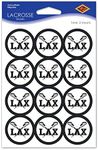 Beistle Lacrosse Stickers, 4-Inch x 6-Inch
