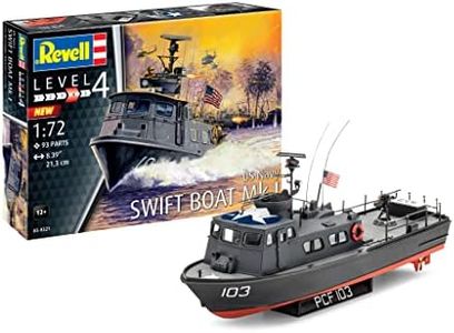 Revell 85-0321 US Navy Swift Boat Mk.1 Model Military Ship Kit 1:72 Scale 93-Piece Skill Level 4 Plastic Model Building Kit