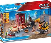 Playmobil 70443 City Action Construction Small Excavator with Movable Bucket, for Children Ages 5+, Fun Imaginative Role-Play, PlaySets Suitable for Children Ages 4+