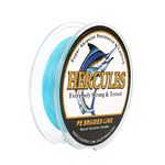 HERCULES Super Strong 100M 109 Yards Braided Fishing Line 30 LB Test for Saltwater Freshwater PE Braid Fish Lines 4 Strands - Blue, 30LB (13.6KG), 0.28MM