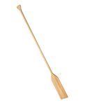Seachoice 6 Ft. Wood Paddle, New Zealand Pine Construction, 19-11/16 in. X 5-7/8 in. Blade, Wide Top Hand Grip, Clear Finish,Tan